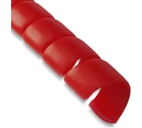 Спиральная пластиковая защита SG PARLMU -32-F13, полипропилен, размер 32, плоская поверхность, цвет красный, длина 1 м PR0300700