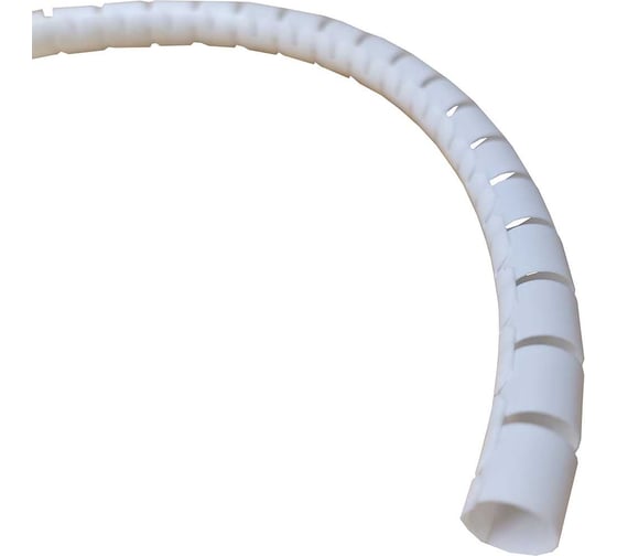 Спиральный защитный рукав PARLMU LXQ 22-2 полиэтилен, размер 22, цвет белый, длина 1 м PR4900400 1