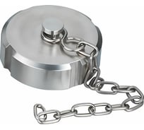 Глухая молочная гайка TITAN LOCK с цепочкой DIN 11851 DN40 нержавеющая сталь 304 TL40NBCHS