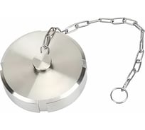 Глухая молочная гайка TITAN LOCK с цепочкой SMS 2 1/2" нержавеющая сталь 304 TL2.1/2NBCHS-S