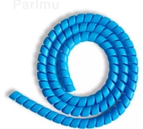 Спиральная пластиковая защита PARLMU SG-20-F14-k10 полипропилен размер 20, плоская поверхность, цвет голубой, длина 10 м PR0400200-10