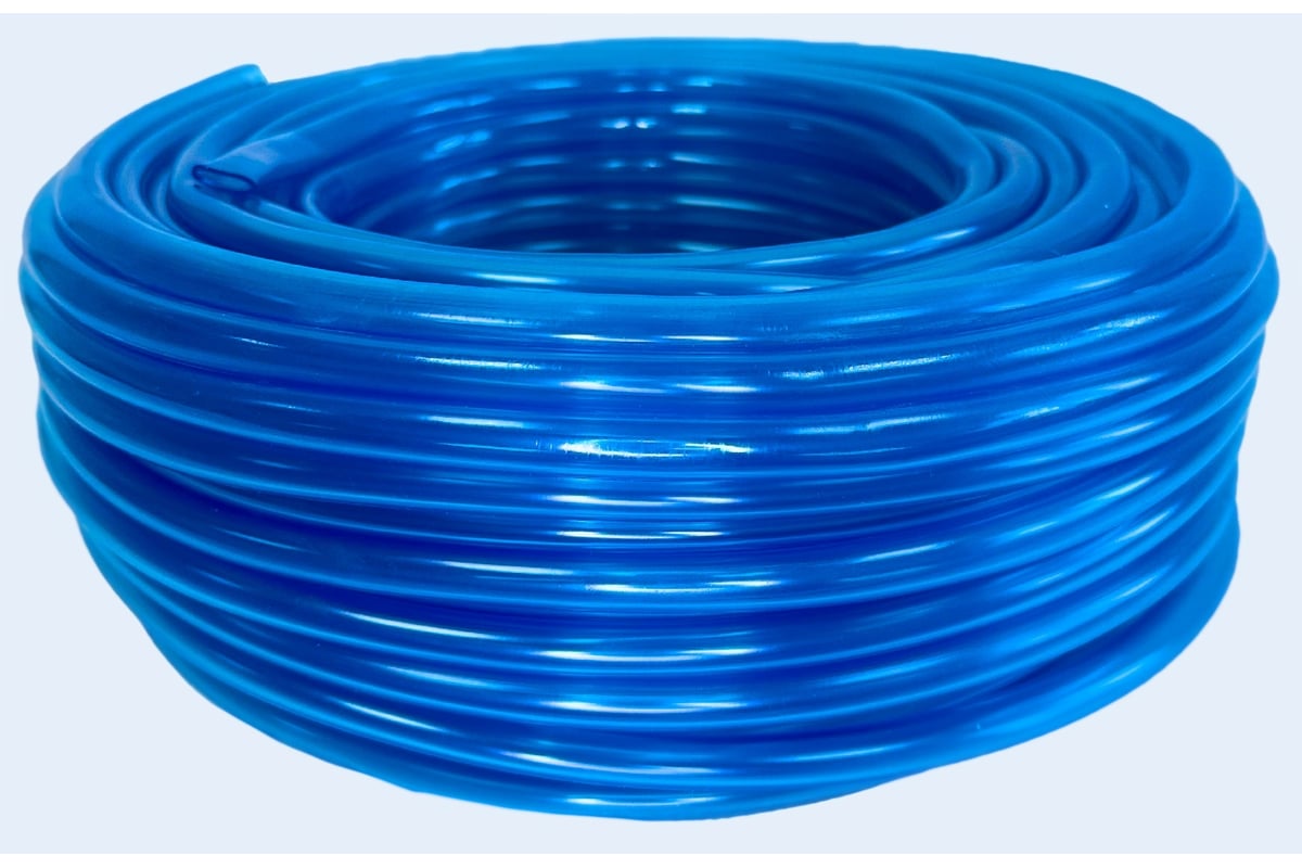 Маслобензостойкий шланг-трубка НОВЭМ ПВХ 10x14 мм, 20 м, синяя МБС ...