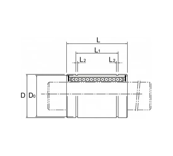 Линейный подшипник CNIC LM 30 UU 30x45x64 мм, закрытый тип 47635