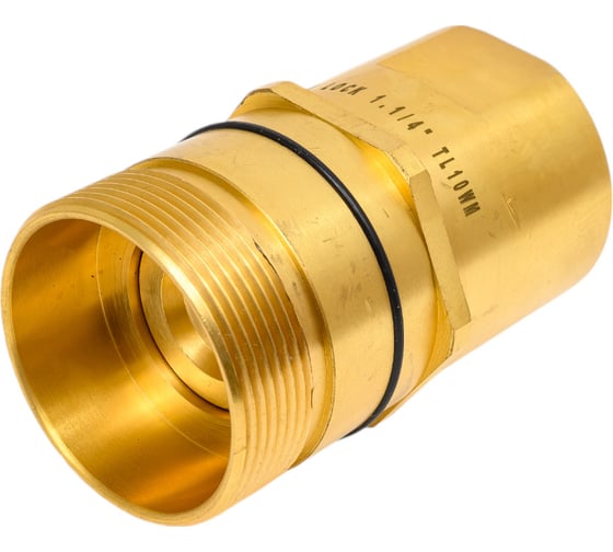 БРС TITAN LOCK 1 1/4in серия W резьбовая, ниппель, латунь, резьба NPT TL10WMN