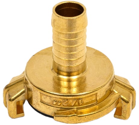 Универсальное соединение для воды TITAN LOCK NEPTUN (GEKA) с концом под рукав, 1/2" (13мм), латунь, TLNPH1/2-BR