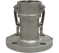 Камлок TITAN LOCK 1in типа FC, розетка с фланцем (нерж. 316) TL100FCSS