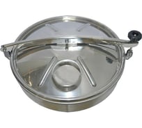 Круглый люк TITAN LOCK нержавеющий DN400, пластиковые ручки TLTK400S