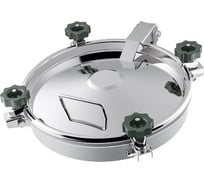 Круглый люк под давление TITAN LOCK нержавеющий DN300, пластиковые ручки TLTK300SHP