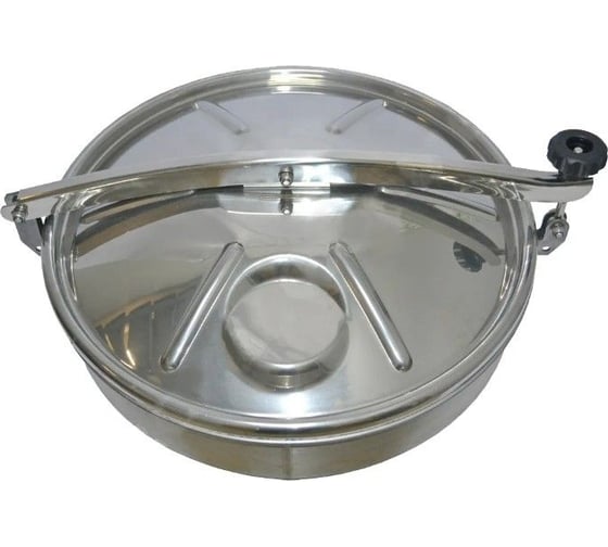 Круглый люк TITAN LOCK нержавеющий DN200, пластиковые ручки TLTK200S