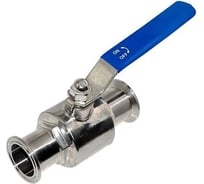 Пищевой шаровый полнопроходной кран TITAN LOCK типа "clamp-clamp", DN80 нержавеющая сталь 304 TL300SBV-CL