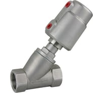 Седельный наклонный клапан TITAN LOCK нержавеющая сталь 304, с пневмоприводом DN40 TL40CPAVS