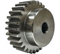 Зубчатая шестерня под расточку со ступицей и калеными зубьями ISKRA М=2, Z=20 PM28T20