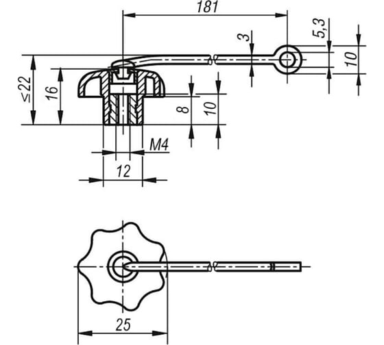 Звездообразная рукоятка KIPP K0155.604