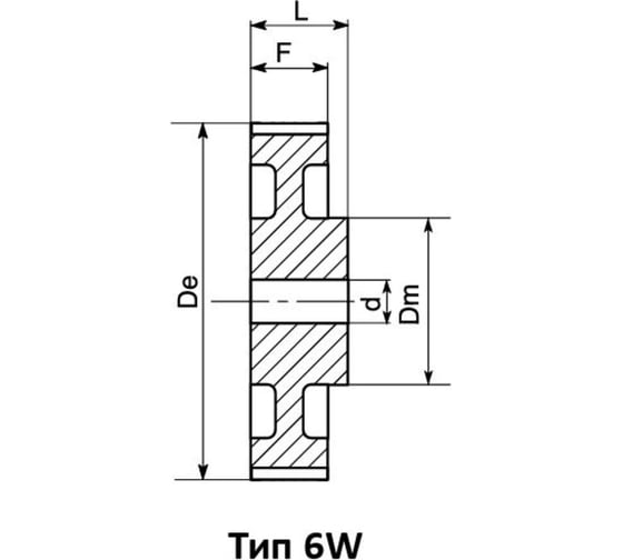 Зубчатый шкив под расточку ISKRA PHP 60-5M-25RSB 05M2560