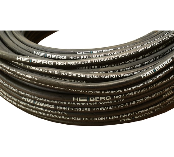Рукав высокого давления HEIBERG Dn16 DIN EN853 1SN , 5/8",W.P.130 BAR,100 м 0001Н16