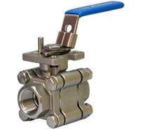 Шаровой кран A-Flow из нержавеющей стали, Ду 15мм, подсоединение внутренняя резьба NPT 1/2" VBZY-15-FN