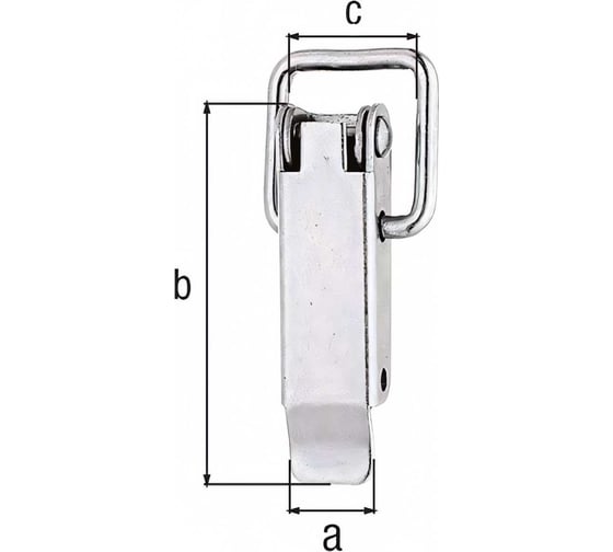 Замок для ящика  ALBERTS оцинкованный, 49x13x15 мм 347703