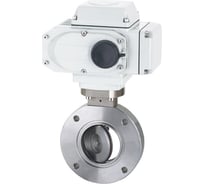 Дисковый затвор с электроприводом TITAN LOCK нержавеющая сталь 304, DN65, тип резьба-резьба, DIN TLSD65THS-E