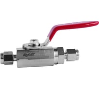 Шаровой кран Hy-Lok 110 серии из нержавеющей стали SS 316, 1/4" - 1/4" уплотнение peek BV-H-4T-PK