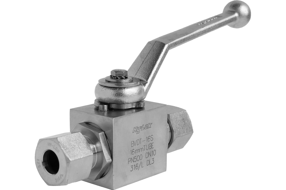 Шаровой кран Hy-Lok 115 серии из нержавеющей стали SS 316, проходной, o ...