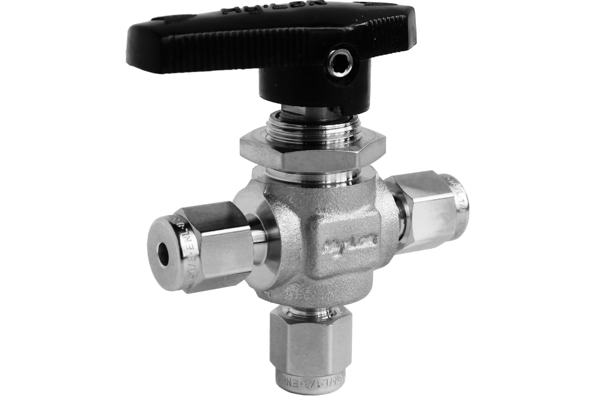 Шаровой кран Hy-Lok 112 серии из нержавеющей стали SS 316, трехходовой ...