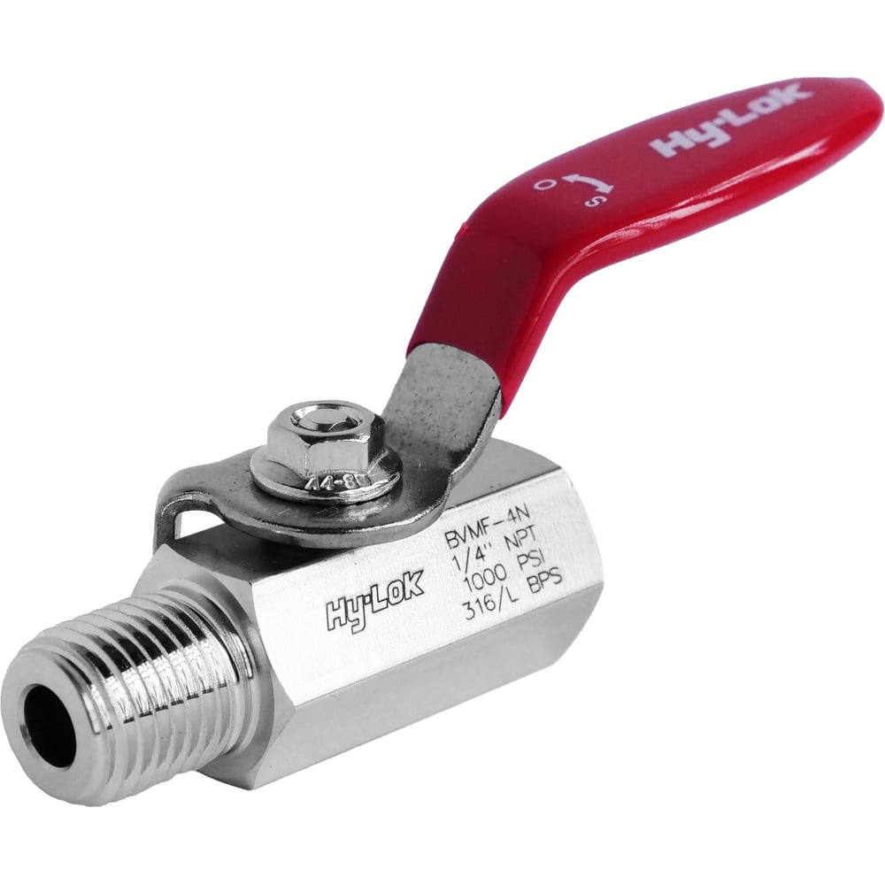 Шаровой кран Hy-Lok 110 серии из нержавеющей стали SS 316, NPT 1/4 ...