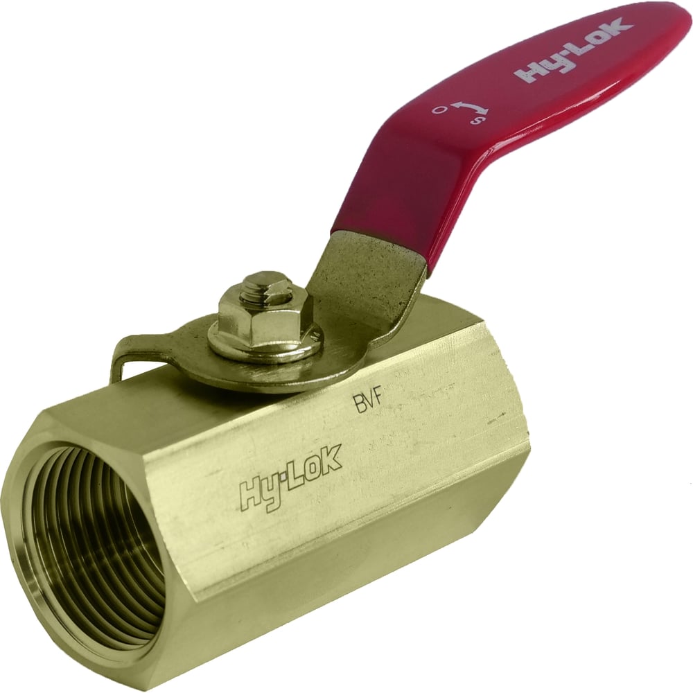 Шаровой кран Hy-Lok 110 серии из латуни, BSPP 1/2" внутр. - BSPP 1/2 ...