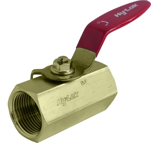 Шаровой кран Hy-Lok 110 серии из латуни, BSPP 1/2" внутр. - BSPP 1/2" внутр BV-F-8G-BRAS 1