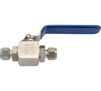 Шаровой кран Hy-Lok 105 серии из нержавеющей стали SS 316, проходной, 10мм - 10мм H1B-H-10M-PK-ML