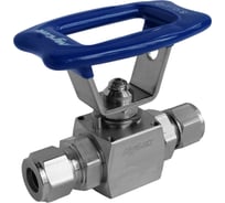 Шаровой кран Hy-Lok 105 серии из нержавеющей стали SS 316, проходной, 14мм - 14мм H1B-H-14M-MLO