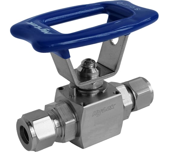 Шаровой кран Hy-Lok 105 серии из нержавеющей стали SS 316, проходной, 14мм - 14мм H1B-H-14M-MLO 1