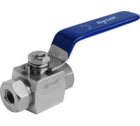 Шаровой кран Hy-Lok 105 серии из нержавеющей стали SS 316, проходной, NPT 1/4" внутр. - NPT 1/4" внутр H1B-F-4N-PC