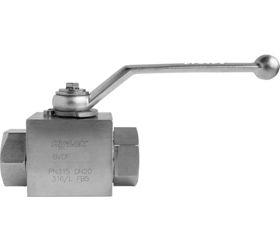 Шаровой кран Hy-Lok 115 серии из нержавеющей стали SS 316, проходной, NPT 3/4" внутр. - NPT 3/4" внутр VBVD-F-12N 1