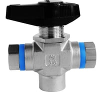 Шаровой кран Hy-Lok t серии из нержавеющей стали SS 316, трехходовой, NPT 1/4" внутр. - NPT 1/4" внутр TH3-F-4N