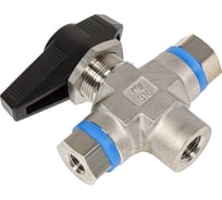 Шаровой кран Hy-Lok t серии из нержавеющей стали SS 316, трехходовой, NPT 1/4" внутр T3-F-4N-2N