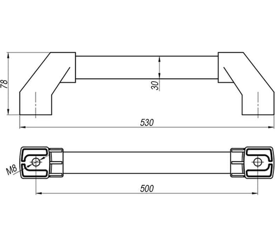 Трубчатая ручка EMES MTS50030