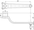 Кривошипная изогнутая рукоятка EMES DK10014X14 2