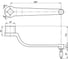 Кривошипная изогнутая рукоятка EMES DK25024X24 2