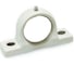 Корпус подшипника ISKRA P206PW белый пластик 1