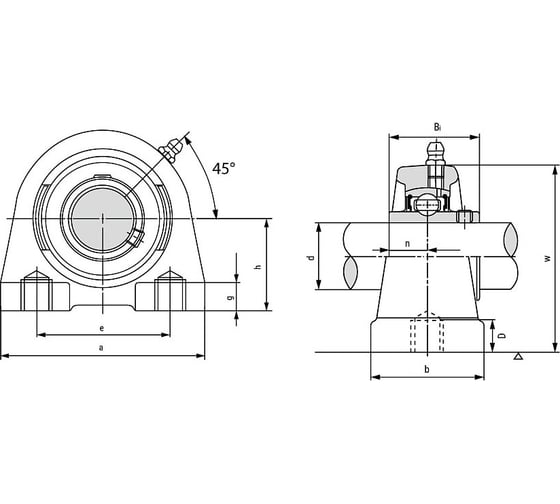 Подшипниковый узел TECHNIX UCPA206