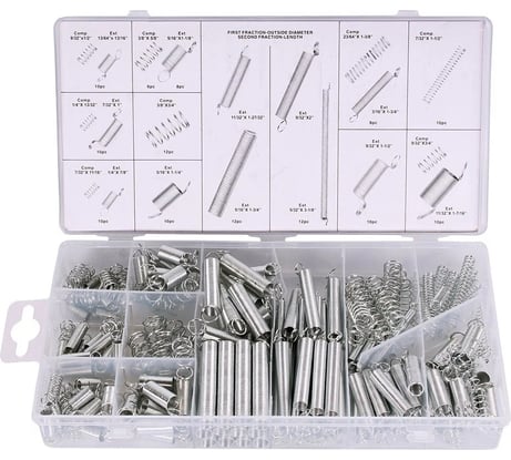 Пружины на сжатие и растяжение Forsage 200 предметов F-841