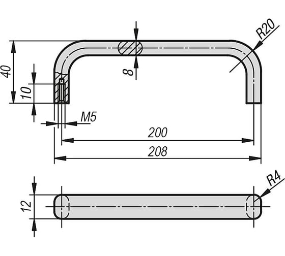 Бугельная ручка KIPP K0202.200053