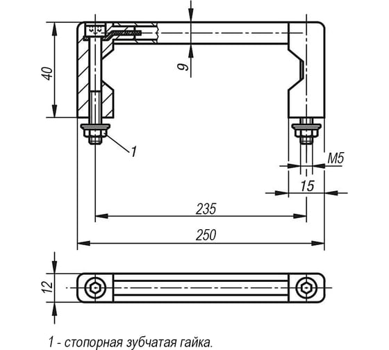 Приборная ручка KIPP K0216.23503