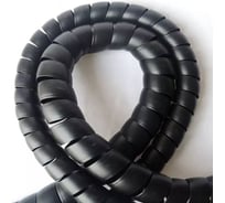 Спиральная защита PARLMU SG-20-F11-k5, полипропилен, размер 20, плоская поверхность, черная, 5 м PR0100200-5