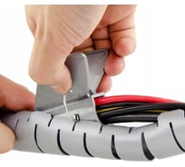 Спиральный защитный рукав PARLMU LXQ 8-3, полиэтилен, размер 8, серый, 1 м PR5000100 27669240