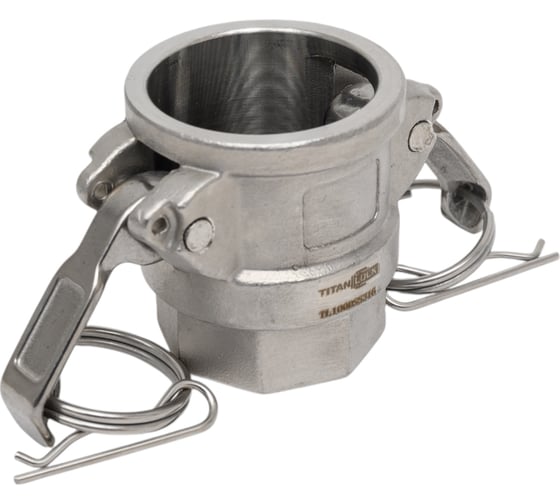 Нержавеющий камлок TITAN LOCK тип D розетка, внутр. резьба BSP 1", AISI316 TL100DSS316