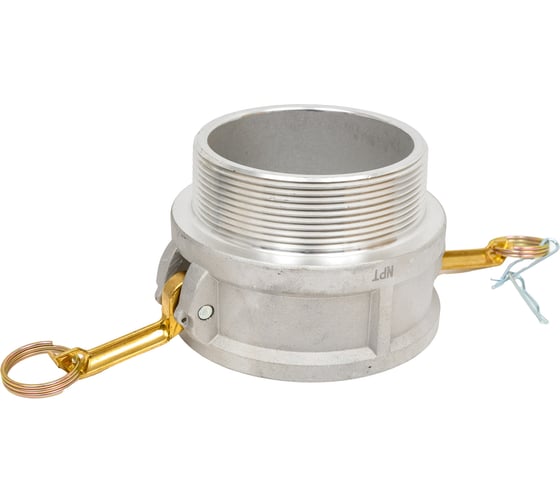 Алюминиевый камлок TITAN LOCK тип B розетка, наруж. резьба NPT 4" TL400BALN