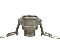 Нержавеющий камлок TITAN LOCK тип B розетка, наруж. резьба BSP 1 1/4", AISI316 TL125BSS316