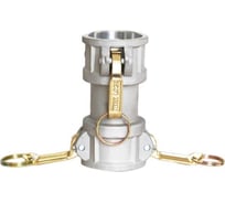 Нержавеющий камлок TITAN LOCK тип DD, переходник розетка 1 1/2" х розетка 1 1/2", AISI316 TL150DDSS