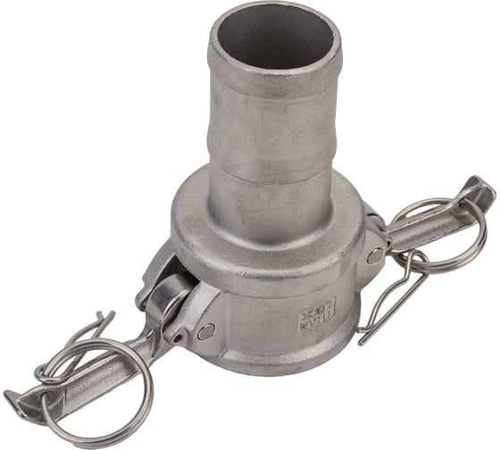 Нержавеющий камлок TITAN LOCK тип C, розетка с хвостовиком 1 1/2", AISI316 TL150CSS316